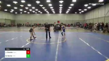 73 lbs Round Of 16 - Joshua Brooks, Team Punisher Wrestling vs Blake Nevils, Threestyle Wrestling