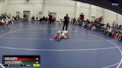 90 lbs Semis & 1st Wrestleback (8 Team) - Kyson Sundberg, South Dakota Lightning vs Cade Kunkel, Nebraska Maize