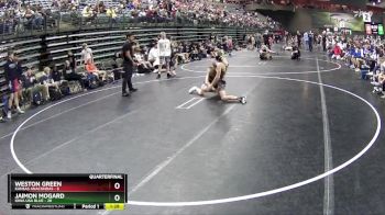 110 lbs Quarterfinals (8 Team) - Jaimon Mogard, Iowa USA Blue vs Weston Green, Kansas Anacondas