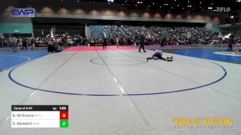 145 lbs Consi Of 8 #1 - Braden Whitmore, Sutter Union High School vs Gunner Benedict, Wright Wrestling Academy