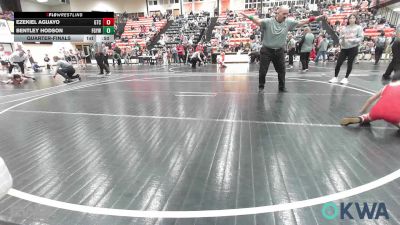 55 lbs Quarterfinal - Ezekiel Aguayo, Grove Takedown Club vs Bentley Hodson, Fort Gibson Youth Wrestling