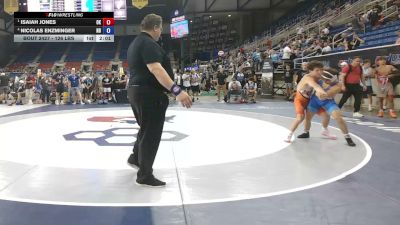 126 lbs Semis - Isaiah Jones, Oklahoma vs Nicolas Enzminger, North Dakota