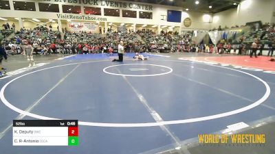 52 lbs Round Of 16 - Kohyn Deputy, Orchard WC vs Corbyn Rogers-Antonio, Charger Wrestling Club