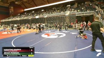 43 lbs 3rd Place Match - Augustine Sisneros, Riverton USA Wrestling vs Bryant Peterson, Tongue River Wrestling Club