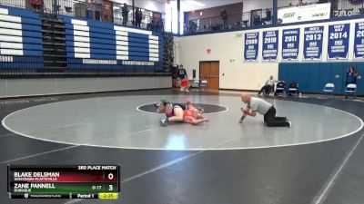 174 lbs 3rd Place Match - Blake Delsman, Wisconsin-Platteville vs Zane Pannell, Dubuque