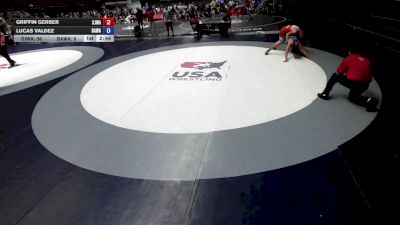 175 lbs Griffin Gerber, SJWA - San Joaquin Wrestling Association vs Lucas Valdez, BAWA-Bay Area Wrestling Association