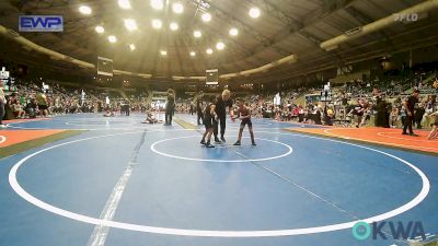 49 lbs Consi Of 8 #2 - Kingston Warrior, Wagoner Takedown Club vs Trysten Harris, Pin-King All Stars