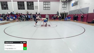 215 lbs Consi Of 16 #1 - Chris Hawkes, Bishop Lynch vs Fisher Kyriakidis, Boyd Buchanon