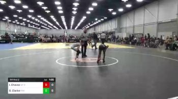 80 lbs Rr Rnd 2 - Izayiah Chavez, Whitted Trained Red vs Dj Clarke, Roundtree