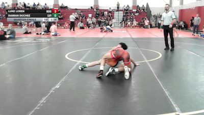 106 lbs Quarterfinal - Luke Loren, Monster Garage vs Damian Duchez, Capital Wrestling Club