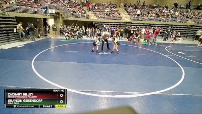 53 lbs Cons. Round 2 - Grayson Geisendorf, Gold Rush vs Zachary Hilley, Iron Co Wrestling Academy