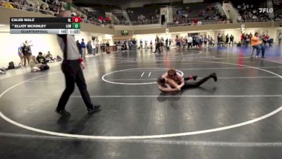 120 lbs Quarterfinal - Caleb Walz, New London/Spicer vs Elliot McKinley, LCWM