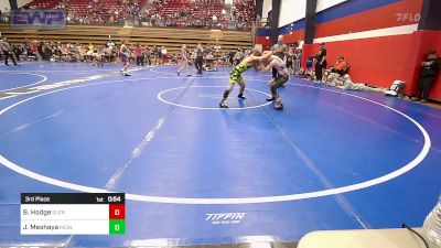 96 lbs 3rd Place - Bentley Hodge, Glenpool Warriors vs Jacob Meshaya, Mcalester Youth Wrestling