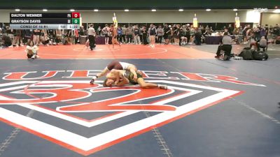 138 lbs Consi Of 16 #1 - Dalton Wenner, PA vs Grayson Davis, DE