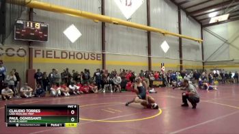 157 lbs Champ. Round 1 - Paul Ognissanti, Blair Academy vs Claudio Torres, Lake Highland Prep