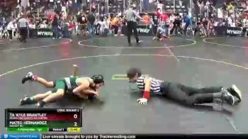 67 lbs Cons. Round 2 - Mateo Hernandez, Rocket WC vs Ta `Kyle Brantley, Bear`s Den Grappling Center