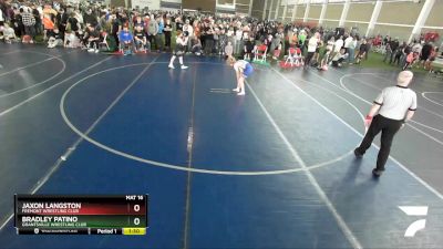 118 lbs Cons. Round 2 - Jaxon Langston, Fremont Wrestling Club vs Bradley Patino, Grantsville Wrestling Club