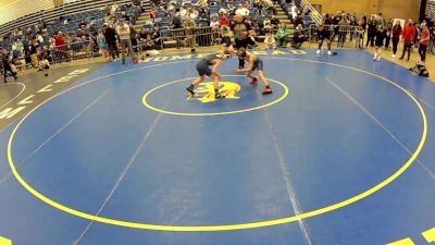 12U Boys - 82 lbs Champ. Round 2 - Walter Caulum, West Salem Bangor Wrestling vs Easton Thomas, Contenders Wrestling Academy