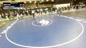 95 lbs Semifinal - Serenity Canady, Robinson vs Annika Hull, Unattached