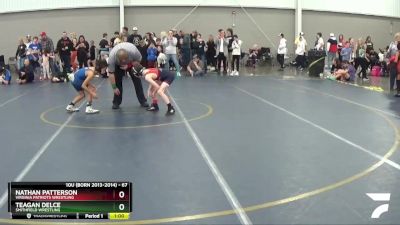 67 lbs Cons. Round 4 - Nathan Patterson, Virginia Patriots Wrestling vs Teagan Delce, Smithfield Wrestling