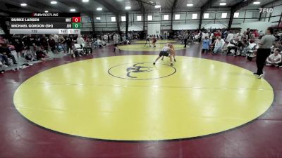 132 lbs Round 1 (8 Team) - MIchael Gordon (SH), Juab B vs DURKE LARSEN, Manti
