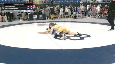 126 lbs Cons. Sub-rd Of 64 - Cooper Lang, Massachusetts vs Rocco Mikolyzk, Minnesota