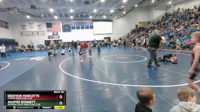 71 lbs Champ. Round 1 - Grayson Marcotte, Casper Wrestling Club vs Kooper Bonnett, Natrona Colts Wrestling Club