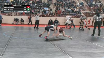 75_B lbs Consi Of 16 #1 - Milo Albright, West Branch vs Max Moyer, Bangor