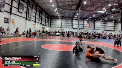 113 lbs Round 3 (4 Team) - Brady Donovan, COMBAT ATHLETICS vs Jamie Lutz, WRESTLING WAREHOUSE