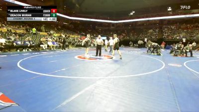 190 Class 4 lbs Champ. Round 1 - Deacon Moran, Ft. Zumwalt North vs Blake Lively, Lebanon