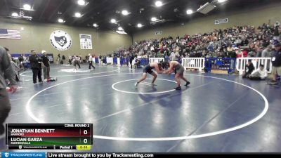 170 lbs Cons. Round 2 - Lucian Garza, Farmersville vs Jonathan Bennett, Hanford