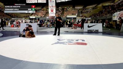 Junior Boys - 215 lbs Semis - Achilles Violette vs Fernando Avila, Bullard High School Wrestling