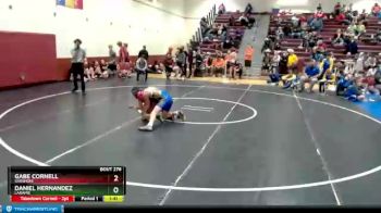 120 lbs Cons. Round 2 - Gabe Cornell, Shoshoni vs Daniel Hernandez, Laramie