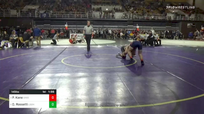 145 lbs Quarterfinal - Peter Kane, Greens Farms Academy vs Dominic ...