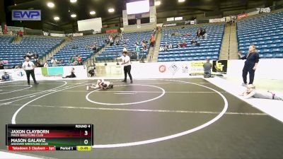 55 lbs Round 4 - Jaxon Clayborn, Maize Wrestling Club vs Mason Galaviz, Andover Wrestling Club