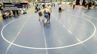 Junior Boys - 285 lbs 3rd Place Match - Trayvn Boger, Sanderson Wrestling Academy vs Zayne Candelaria, Arizona