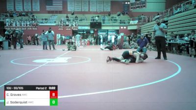 10U - 93/105 Cons. Semis - Chase Graves, Apache Wrestling Club vs Jacob Soderquist, Hobart Wrestling Club