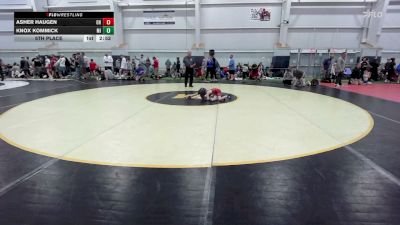 50 lbs 5th Place - Asher Haugen, OH vs Knox Kommick, MI