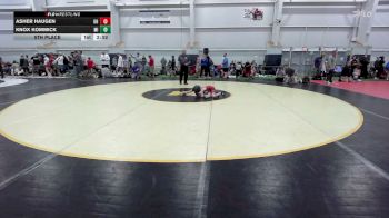 50 lbs 5th Place - Asher Haugen, OH vs Knox Kommick, MI