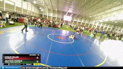 78 lbs Cons. Round 2 - Grayson Maddux, Umpqua Wrestling Club vs Hyrum Miller, Shootbox WC