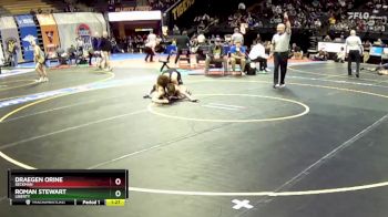 132 Class 4 lbs Quarterfinal - Draegen Orine, Seckman vs Roman Stewart, Liberty