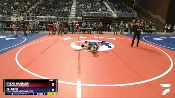 98 lbs Cons. Semi - Rylan Gambler, Riverton USA Wrestling vs Eli Ness, Team Braves Wrestling Club