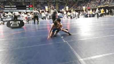 103 lbs Round Of 32 - Mannix Oster, Beaver vs Braxon Crook, Greenville