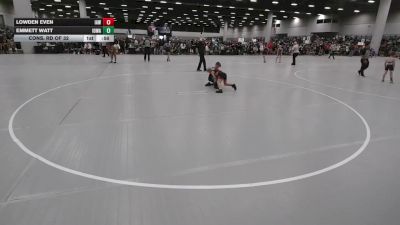 67 lbs Cons. Rd Of 32 - Lowden Even, Immortal Athletics WC vs Emmett Watt, Iowa