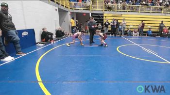 58 lbs Consi Of 8 #1 - Benji West, Perry Wrestling Academy vs Bennett Grose, Ponca City Wildcat Wrestling