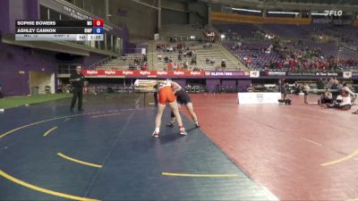 124 lbs Placement Matches (16 Team) - Sophie Bowers, Wartburg vs Ashley Cannon, Simpson