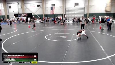 46 lbs Cons. Round 3 - Cooper Christensen, Amherst Wrestling Club vs Khalil Abdi, Ready RP Nationals