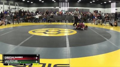 100 lbs 2nd Wrestleback (8 Team) - Liam McClain, CP Wrestling Academy vs Christian Ramirez, M2 Blue (NJ)