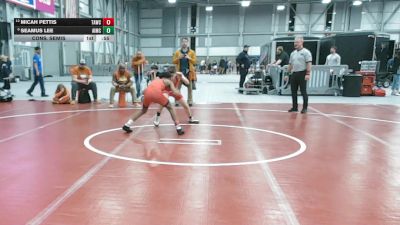 96 lbs Cons. Semis - Micah Pettis, Team Aggression Wrestling Club vs Seamus Lee, Askeo International Mat Club