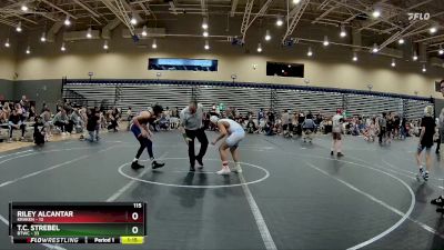 115 lbs Round 6 (8 Team) - T.C. Strebel, BTWC vs Riley Alcantar, Kraken